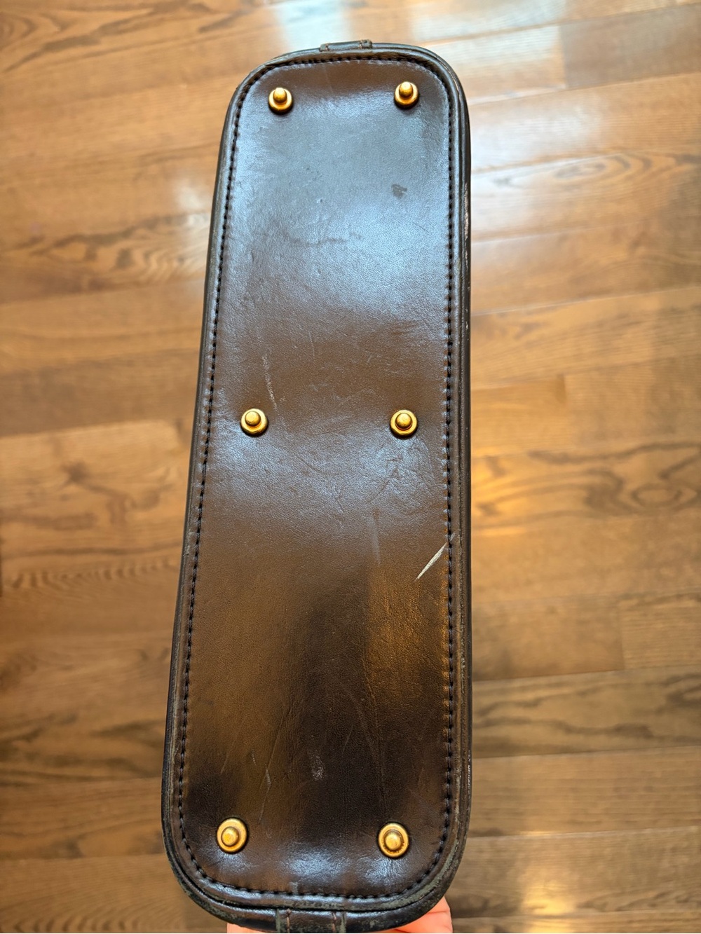 Dooney & Burke Pebbles Shoulder Bag with Brass Detailing - Picture 9 of 9